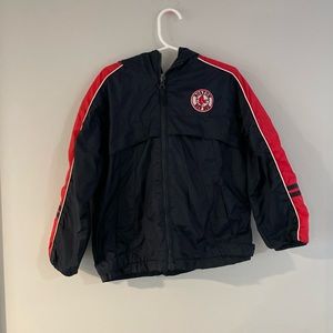 Majestic Hooded Boys Red Sox Jacket size 5/6